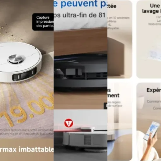 Top Aspirateur robot avec station de vidange