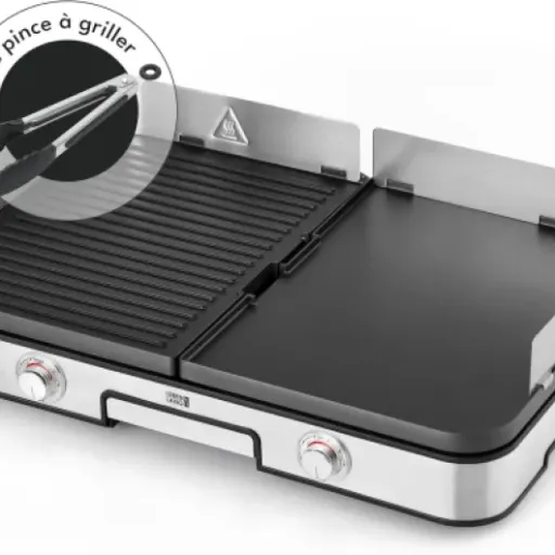 Test LEBENLANG 2400W Plancha électrique : une grande surface de cuisson qui fait le job, avec un gros bémol de sécurité