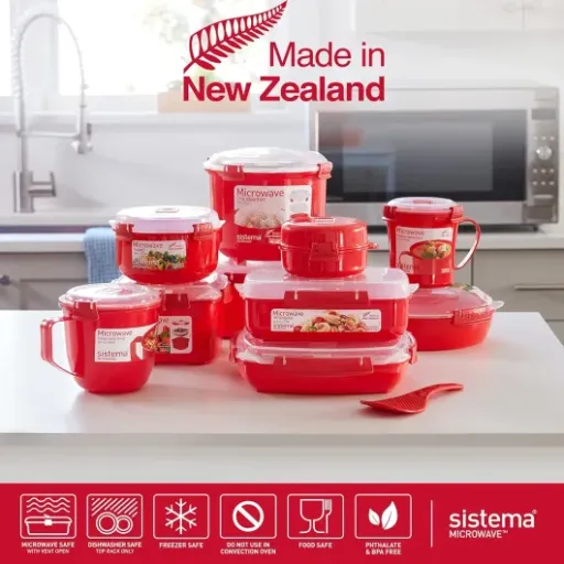 Avis Sistema cuiseur à riz micro-ondes 2,6 L + récipient 915 ml : le duo pratique pour cuisiner et réchauffer vite fait