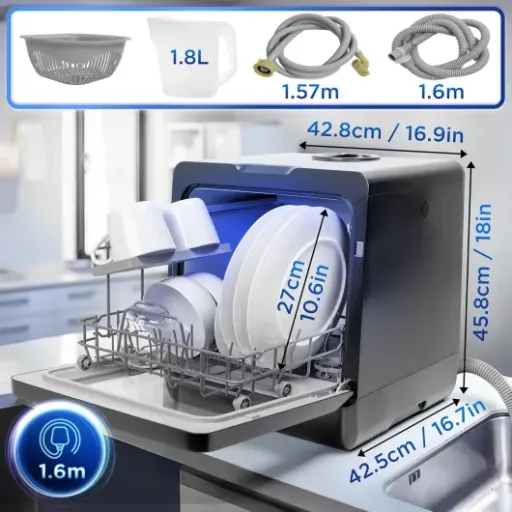 Avis Duronic DW5 BK : le mini lave-vaisselle de table qui veut remplacer la vaisselle à la main