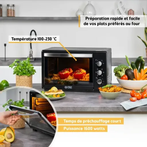Avis TZS First Austria Mini-Four 35L 1600W : le four compact qui vise la cuisine du quotidien