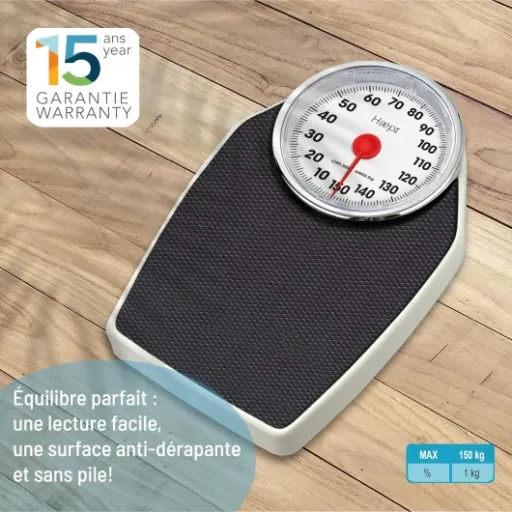 Avis Haepi Balance Pèse Personne Mécanique : la balance rétro simple et lisible pour la salle de bain