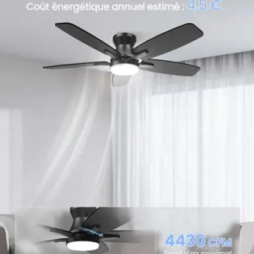 Avis Airwit 106 cm Ventilateur Plafond LED : un modèle silencieux et complet pour la maison