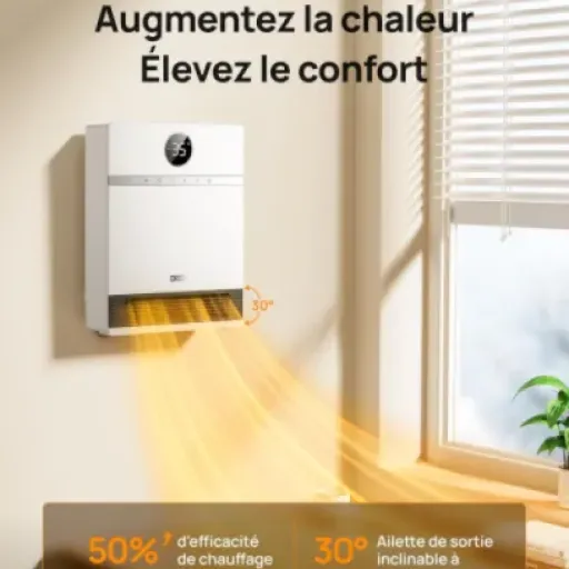 Avis Dreo Intelligent Chauffage d’appoint mural : un radiateur compact, connecté et pensé pour la salle de bain