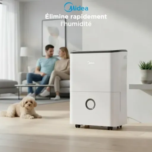 Avis Midea Déshumidificateur 20L Wi-Fi : un 20 litres costaud pour lutter sérieusement contre l’humidité