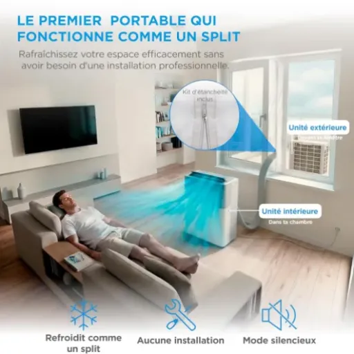 Avis Midea PortaSplit Mobile 12000 BTU : la clim portable qui se rapproche d’un split fixe