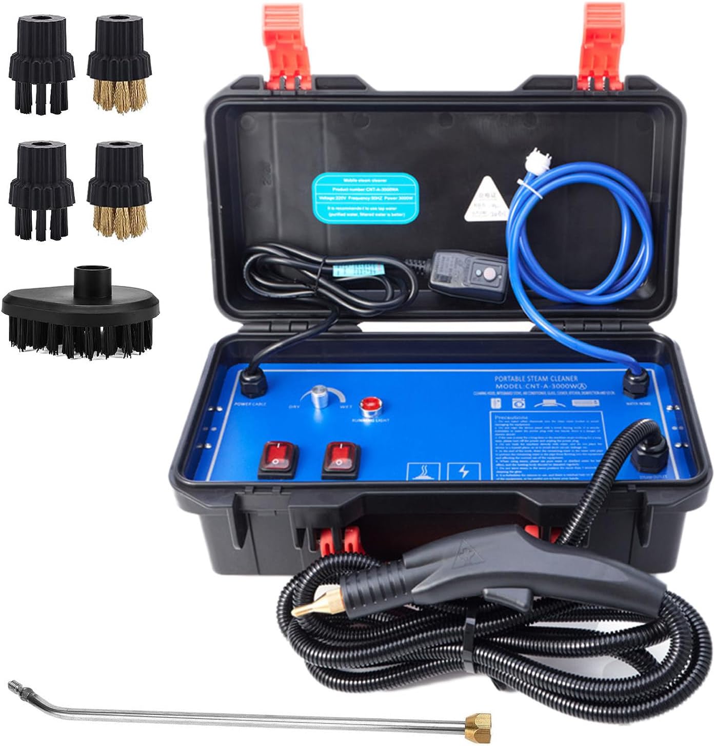 LZDOYY Nettoyeur Vapeur, nettoyeurs Vapeur Haute Pression 1700W/3000W, Machine de Nettoyage à Vapeur pour l'élimination des Taches, Rideaux, sièges de Voiture, Sol,110V-1700W