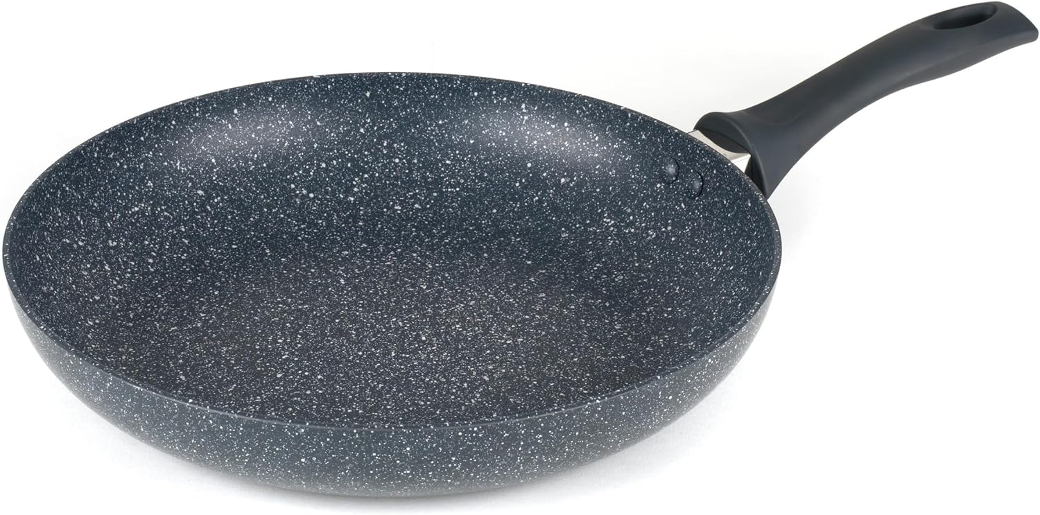RH00843EU Nightfall Stone 30cm Poêle à Frire - Aluminium, Surface Antiadhésive, Facile à Nettoyer, Poignée Confortable et Douce, Sans PFOA, Compatible Plaques à Induction