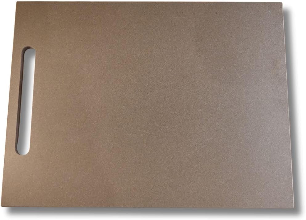 Planche à découper de cuisine en marbre avec revêtement anti-rayures en grès – à porter, idéale pour affecter du pain, des viandes et des fromages – pour servir et décorer la table – Fabriqué en