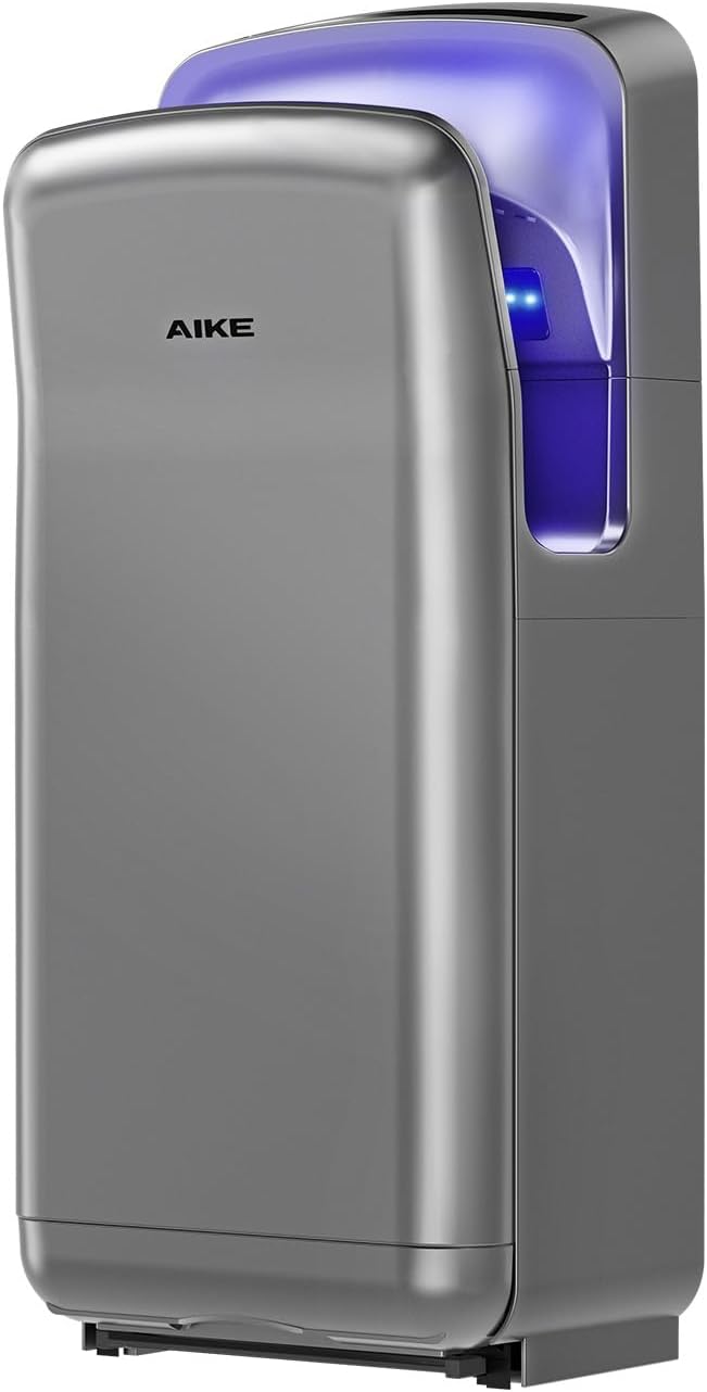 AK2005H Sèche-Mains Électrique, Sèche-Mains Mural Professionnel avec Filtre HEPA, Séchage 7-10 Secondes, 1750-2050W