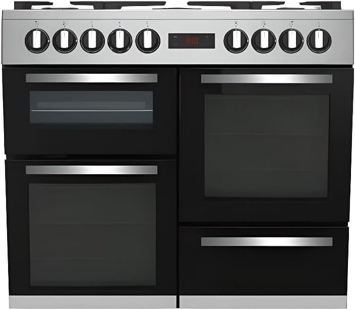 Cuisiniere Piano de cuisson électrique BEKO - 6 gaz + 1 wok - 100 cm - PF335325DX - Inox