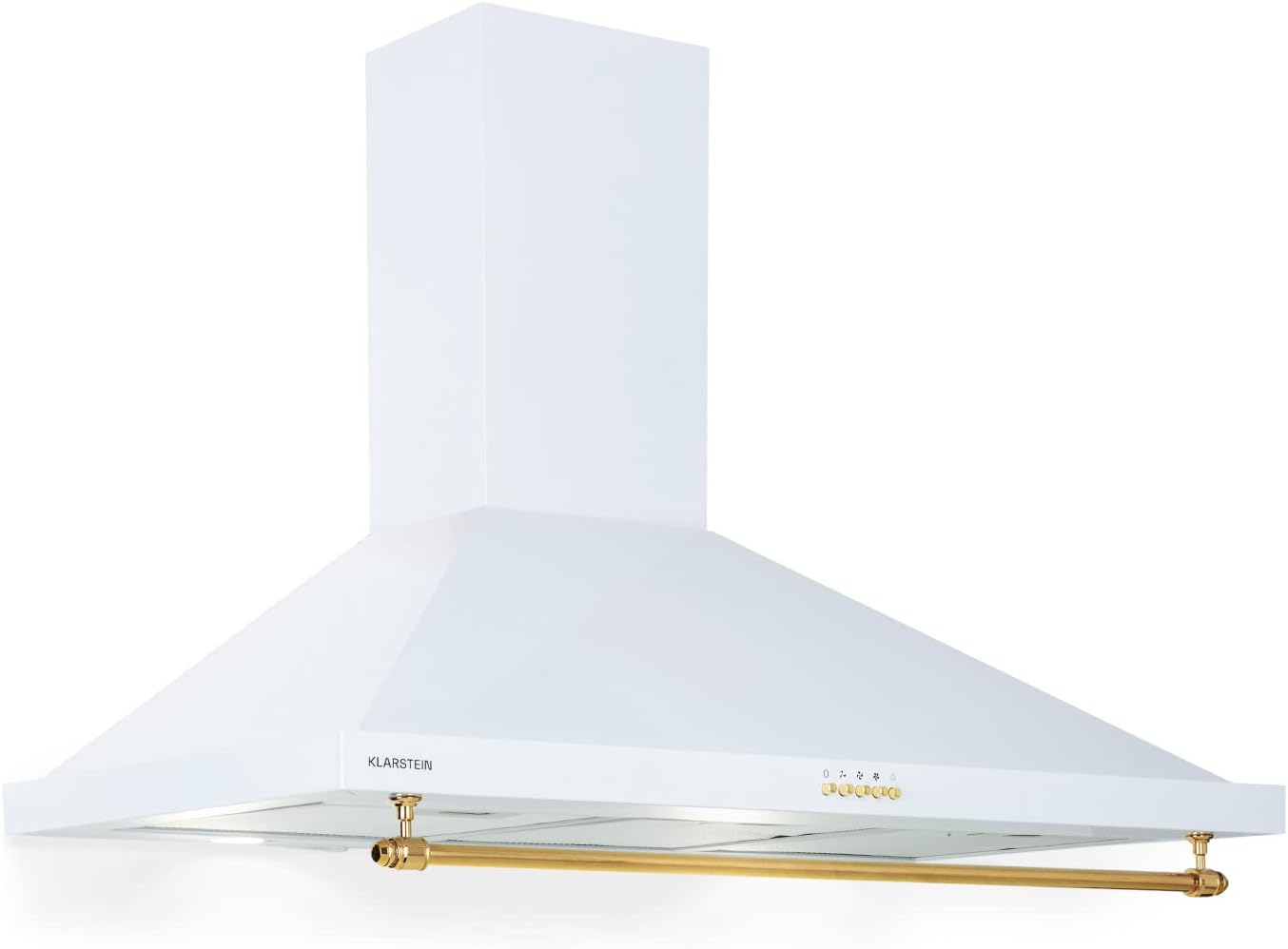 Hotte Aspirante 90 cm, Hotte Aspirante Silencieuse, Hotte de Cuisine 90cm, LED, Débit d'Air Puissant 591.5m³/h, Filtres à Graisse, Efficacité Energétique Classe A, Hotte avec Évacuation
