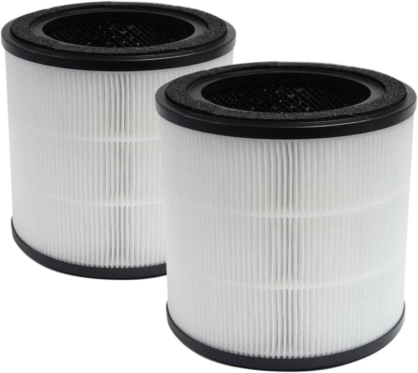 PUREBURG Lot de 2 filtres de rechange compatibles avec purificateur d'air Bosch Air 2000, charbon actif H13 HEPA 2 en 1, 3 niveaux de filtration, anti-poussière, odeur COV