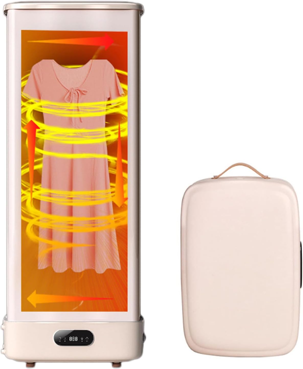 Sèche-Linge Portable, sèche-Linge Compact électrique 220 V, sèche-Linge Portable pour Appartements 800 W, séchage Rapide pour Chemisiers, t-Shirts, Pulls, Vestes