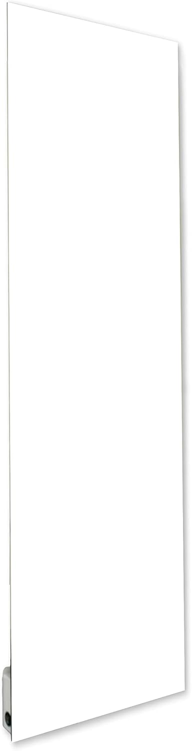 ILO/Radiateur Électrique Rayonnant Mural / 500W / +28 Motifs, Design Unique/Extra Plat Verre Trempé / IP44 / Orientations Verticale&Horizontale/Programmable, Éco/Made In France/Blanc