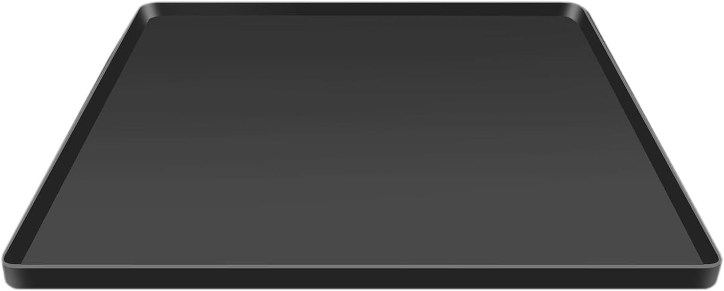 MagiDeal Bac d'égouttage en Silicone, tapis de sol pour réfrigérateur, empêche d'eau, plateau de congélateur, Mini bac d'égouttement pour, noir, 60x50cm