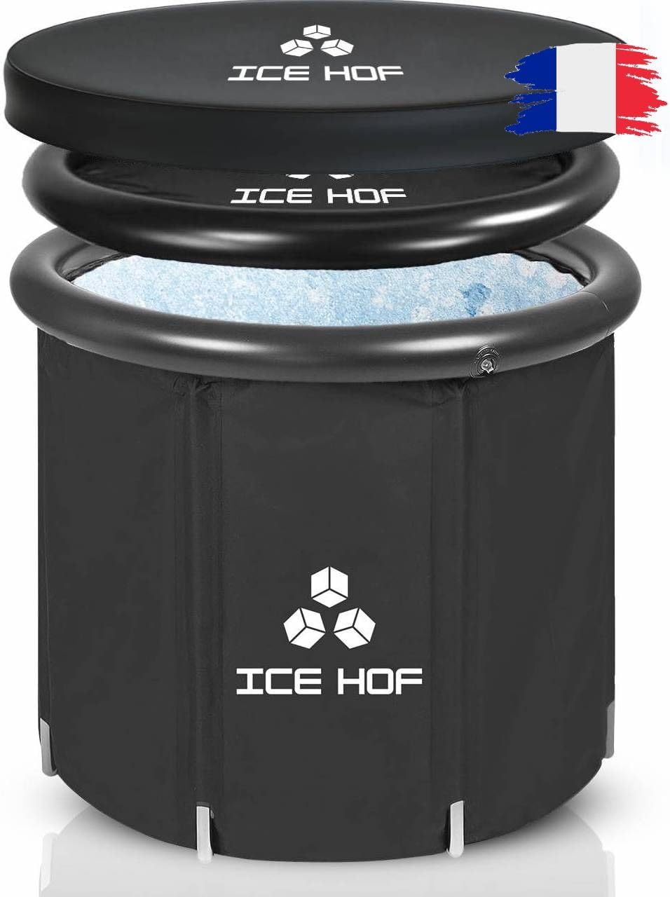 Ice Bath Tub Taille Plus Ø80x80cm, Bain Froid Récupération, Bain De Glace Sportif, Baignoire Portable Bathtub, Ice Tub, Ice Recovery Pod