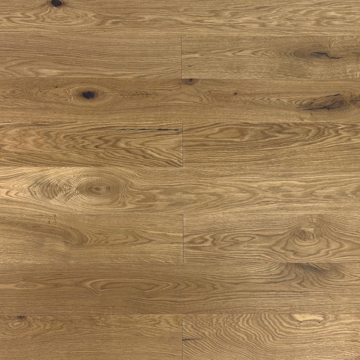 Parquet en chêne brossé, chanfreiné, incolore, huilé, système de clic Drop Down (chêne naturel, 150 mm de large, L : 190 cm, parquet)