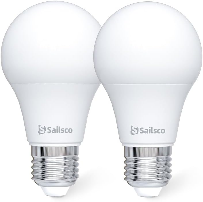 Classe B Ampoule LED E27 Blanc Chaud,5.7W Equivalent Ampoule Incandescence 75W, 2700K Lumière Blanche Chaude 1055LM, Ampoule à économie d'énergie A60, Non-Dimmable, Lot de 2