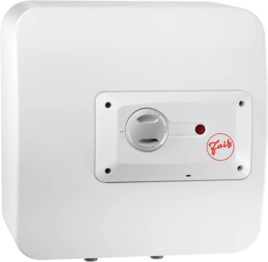 FAIS 15 FR EU, Chauffe-eau électrique sur évier 15 Litres, 1500W - Facile à Installer - Classe Énergétique A - Conçu et fabriqué pour être installé en France blanche