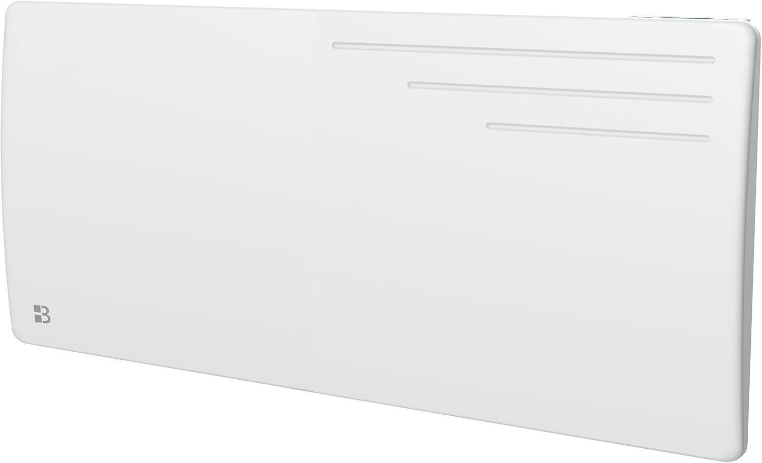 Radiateur électrique fixe à inertie sèche fonte 2000W Bestherm MOTU horizontal blanc