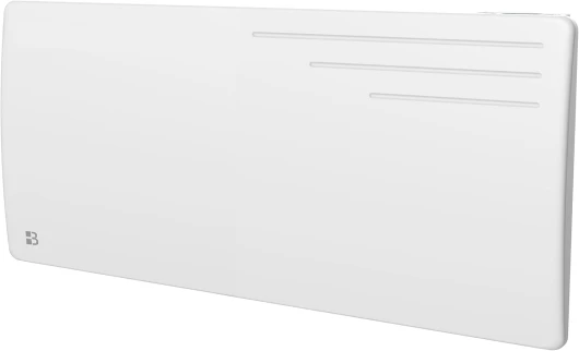 Radiateur électrique fixe à inertie sèche fonte 2000W Bestherm MOTU horizontal blanc