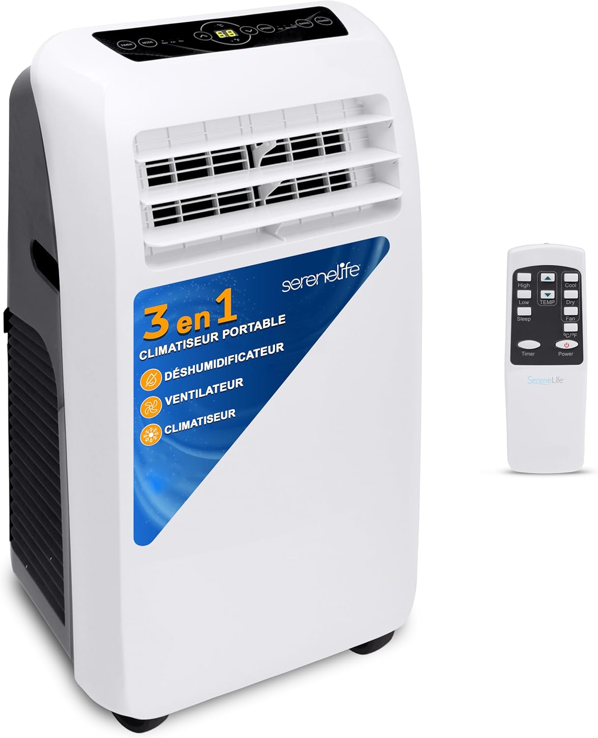 SLPAC9UK SLPAC9EU Climatiseur Portable, 5.3 pounds, Blanc