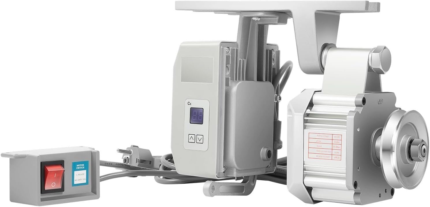 MINRS Moteur de machine à coudre industrielle 550 W 220 V 500-3500 tr/min Servomoteur Machine à coudre industrielle Moteur pour machines à coudre et appareils mécaniques