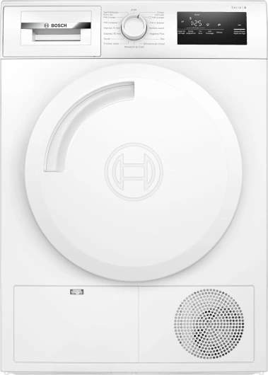 WTN83218FR Série 4, Sèche-linge à condensation, 7kg, 112 L, Design Antivibration, Blanc
