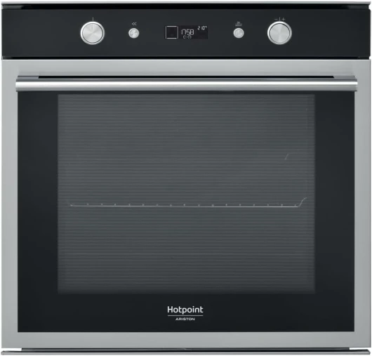 Four encastrable pyrolyse Hotpoint Ariston FI6861SPIXHA - Four multifonction Chaleur tournante ou pulsée / 73 litres / Classe A+ / Inox / Tournebroche / Rails télescopiques