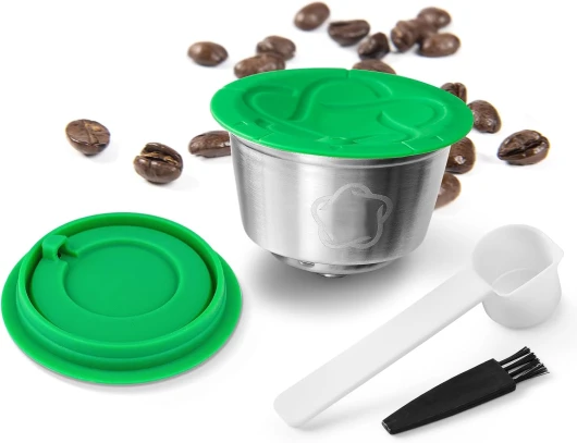 Capsules de café réutilisables en acier inoxydable pour Dolce Gusto - Recharge de filtre compatible avec les machines Dolce Gusto Piccolo et Genio S