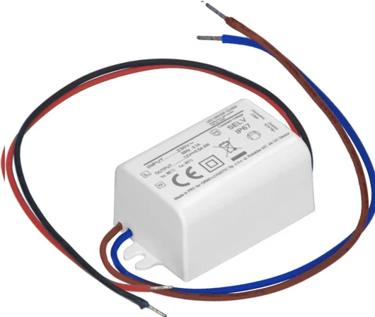 Miratic MINI Transformateur 220v 12V DC Alimentation 12v Pour LED 6W Installation Encastrable dans un Boitier Electrique ou sur un Mur Etanchéité IP67