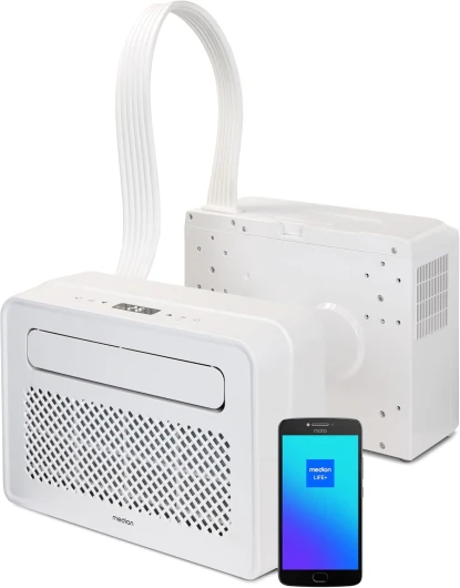Smart Climatiseur Split P502 (5000 BTU, 3-en-1, Refroidir, Déshumidification, Ventilation, pour caravane, camping-car, kit de joint de fenêtre, mode sommeil, contrôle Wifi, Écran, MD 37735)
