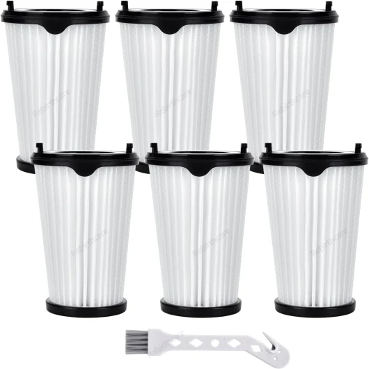 Rebirthcare Lot de 6 filtres pour Aspirateur Ergorapido AEG CX7 CX7-2 Filtre de Remplacement, filtres hepa de remplacement avec 1 Brosse de Nettoyage