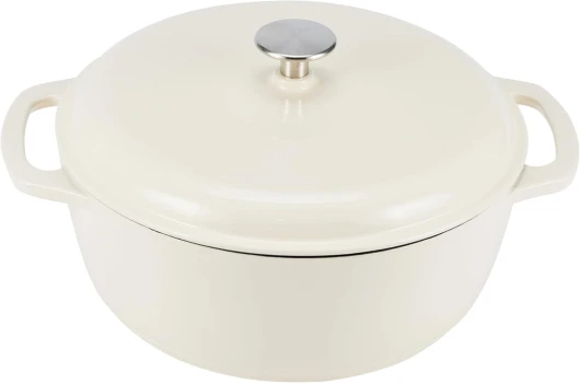 Ronde Cocotte « Dutch Oven » en fonte émaillée, 4 l, blanche Blanc 4 L