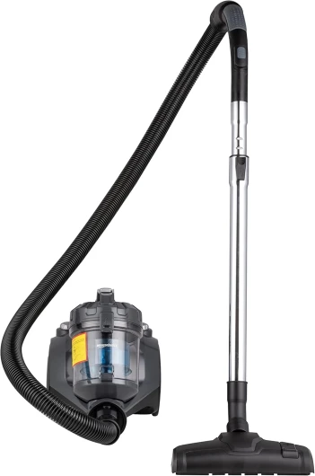 15KC-71EU4 Aspirateur sans Sac à Cylindre, Puissant pour Sols Durs et Tapis, Filtre Hepa, Compact et Léger, 700 W, 1,5 L, Noir/Bleu Sans sac Noir/Bleu 1.5 L