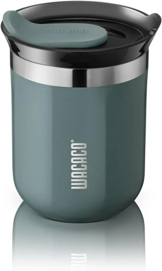 Octaroma Classico Mug Isotherme Café, Mug de Voyage en Acier Inoxydable à Double Paroi avec Couvercle à Boire, 6 fl oz (180ml), Bleu Bleu Classico 180ml