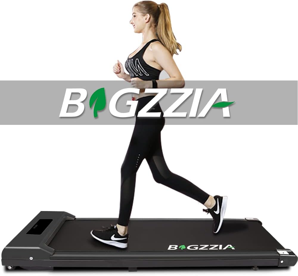 Tapis de Course Électrique Pliant 2 en 1, Walking Pad 10 km/h, 2.5HP, Tapis Extra Large 40cm, Télécommande et Écran LCD, Cadre Renforcé, Poids Max 130kg - pour Maison et Bureau