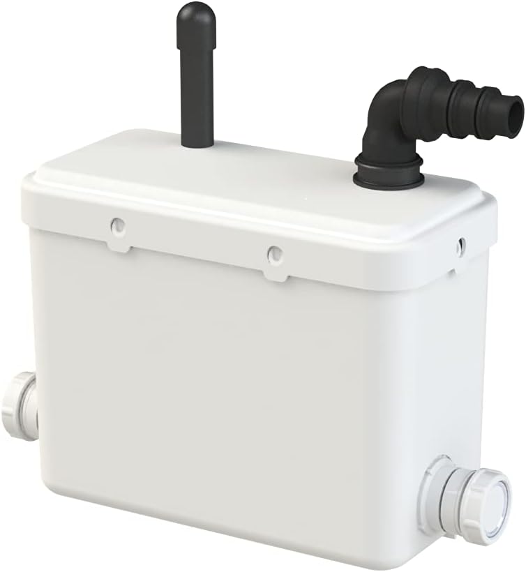 Pump - Pompe de Relevage Eaux Usées, 250W, Relevage Vertical 4m, Horizontal 40m, Connexions Douche, Lavabo, Lave-Linge, Compacte et Facile à Installer, Fabrication Française, Garantie 3 Ans