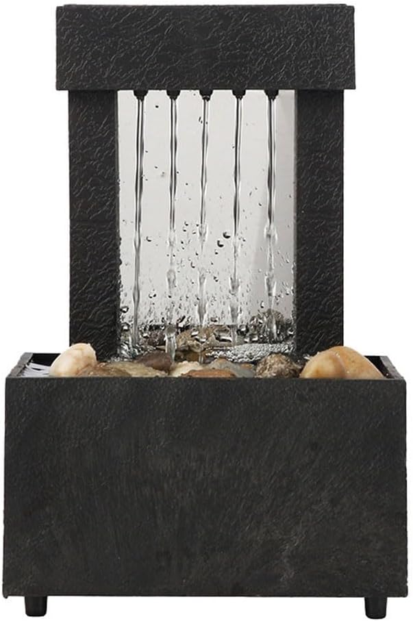 SPORTARC Fontaine cascade intérieure, fontaine de table, jeux d'eau d'intérieur, décoration de bureau (B)