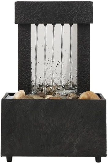 SPORTARC Fontaine cascade intérieure, fontaine de table, jeux d'eau d'intérieur, décoration de bureau (B)