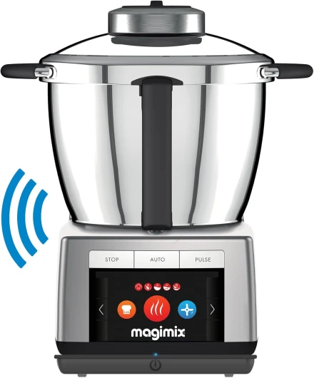 Magimix Cook Expert Connecté - Robot de cuisine Multifonction Connect 3,5L, Moteur Professionnel 1700W,Chrome mat