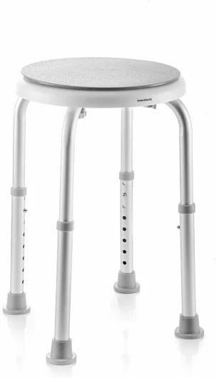 Swivel Bath Stool, Chaise de Douche pour Personnes âgées avec Rotation à 360º, Tabouret avec 8 Niveaux de Hauteur Idéal pour Les Personnes âgées et Les Personnes à mobilité réduite - Tabouret pivotant