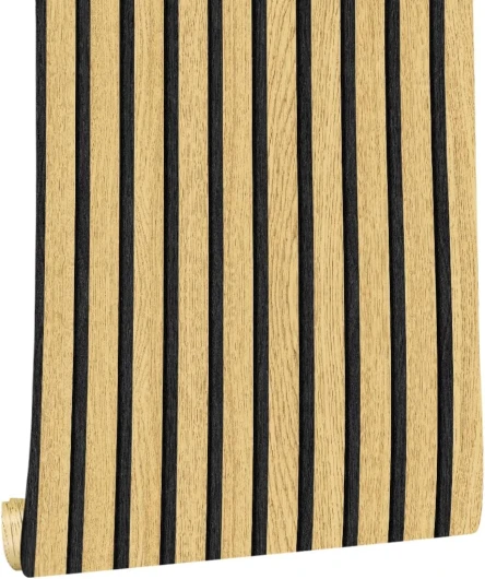 MyforHD Papier peint autocollant, aspect bois, autocollant, vintage, décoratif, pour meubles, porte murale, imperméable Bois Giallo 45 x 300 cm