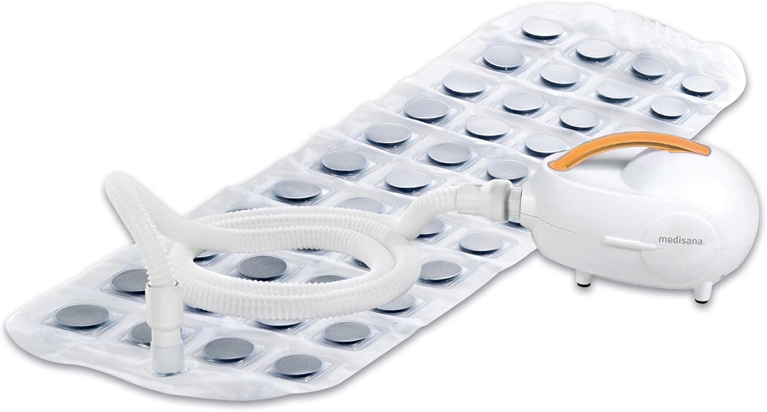 MBH Tapis de bain à remous , Baignoire à tapis de bulles d'air, Incl - distributeur d'arômes, 3 niveaux d'intensité, Fonction de minuterie, Spa pour la maison, Wellness