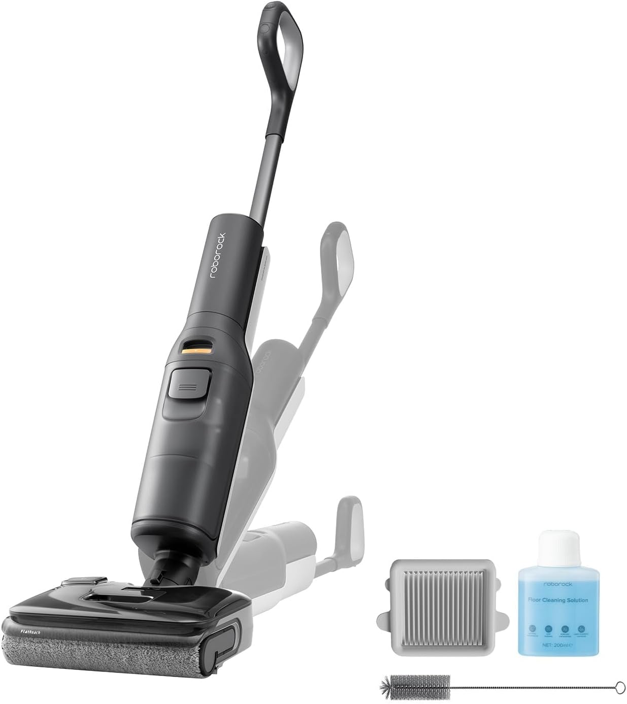 F25 aspirateur Laveur 20 000 Pa, Tout-en-Un avec séchage Rapide à 90 °C, Auto-Nettoyage à l'eau Chaude, serpillière Anti-enchevêtrement, inclinable à 180° pour sols durs - F25 Noir