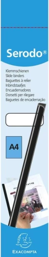Boîte de 25 baguettes à relier manuelle Serodo 3 mm noir, 30 feuilles 30 feuilles Noire
