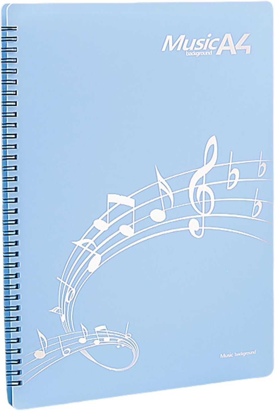 Dossier de certificat élégant pour dossiers de musique professionnels adaptés à la gestion bleu