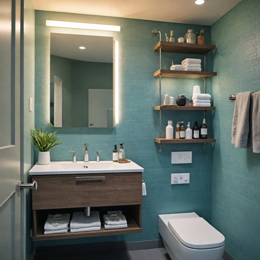 Optimiser l'espace dans une petite salle de bain moderne