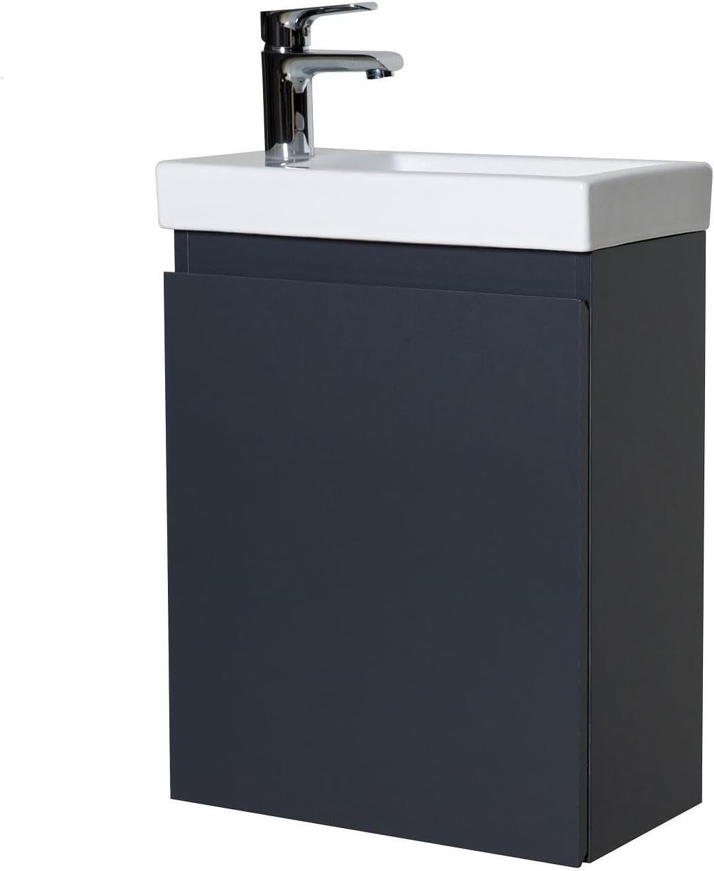 Meuble Lave-Mains Lisa Gris L41 x H54 x P22 cm Gris